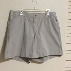 Ladies Jeans Shorts size 18 M by Casuals color is cream all cotton.       #71